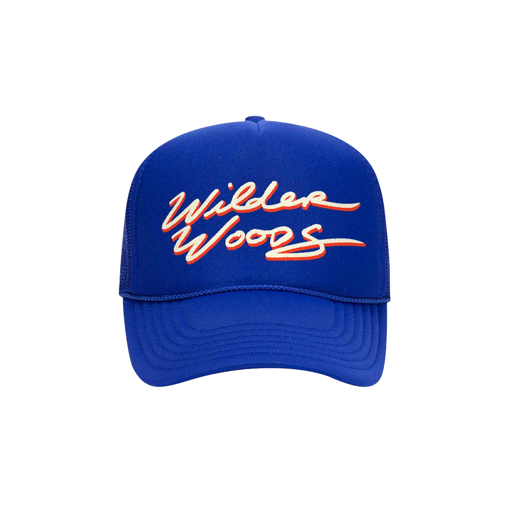 Wilder Woods Logo Foam Trucker Hat -  Blue