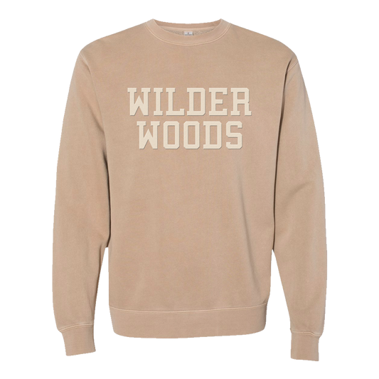 Exclusive logo sandstone pullover crewneck Wilder Woods 