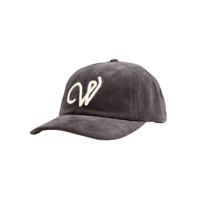 W grey corduroy hat Wilder Woods